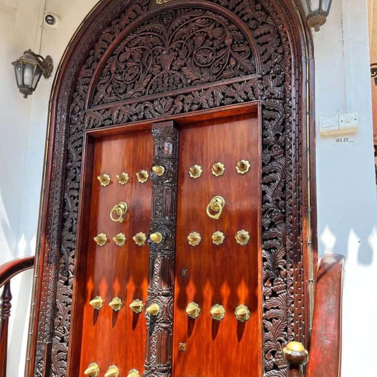 Traditional carved door